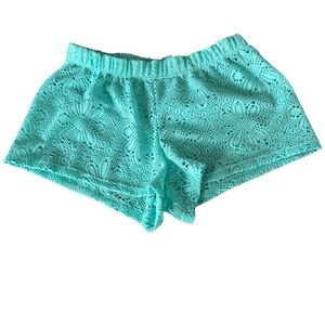 BMagical By Btween Turquoise Lace Coverup Shorts Size 10
